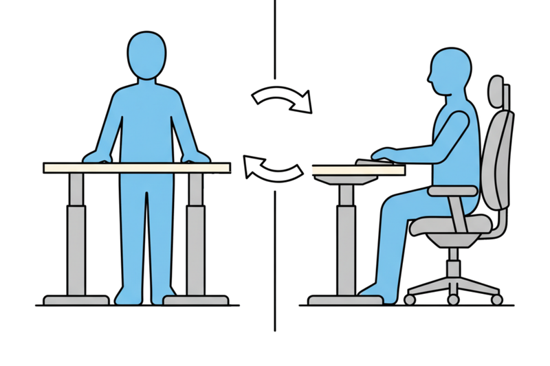 The right height for your desk and chair