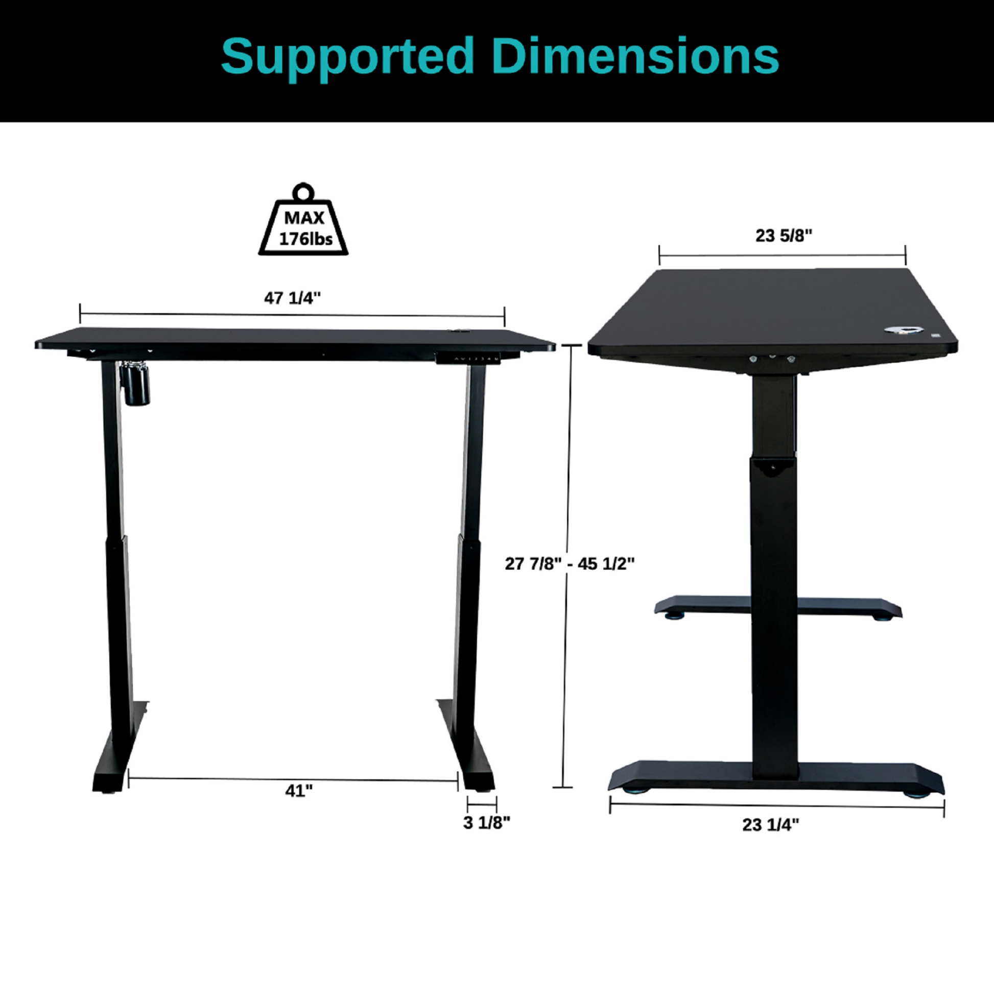ErgoMax 45" Motorized Delight Desk BX4724