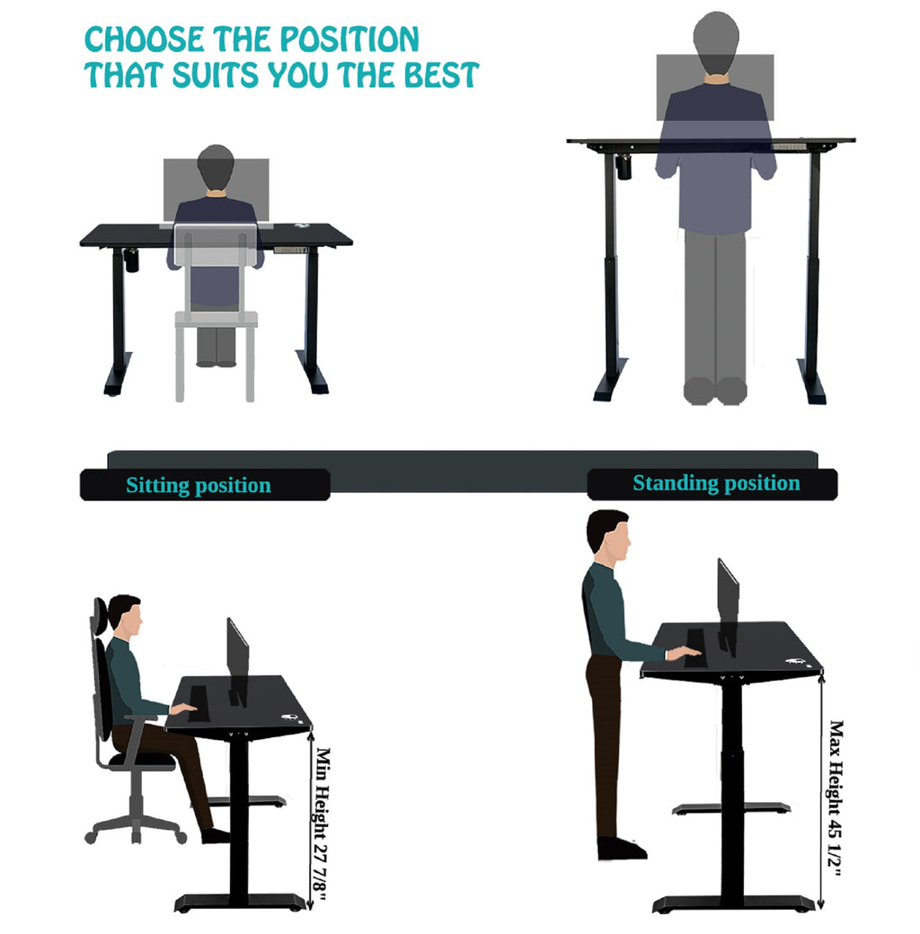 ErgoMax 45" Motorized Delight Desk BX4724