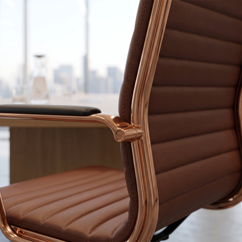 ErgoMax Leather Office Chair, Set of 2 — SE4715