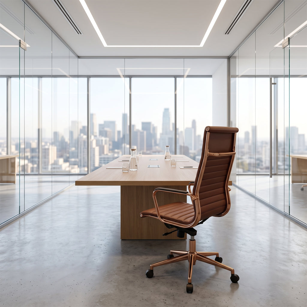 ErgoMax Leather Office Chair, Set of 2 — SE4715