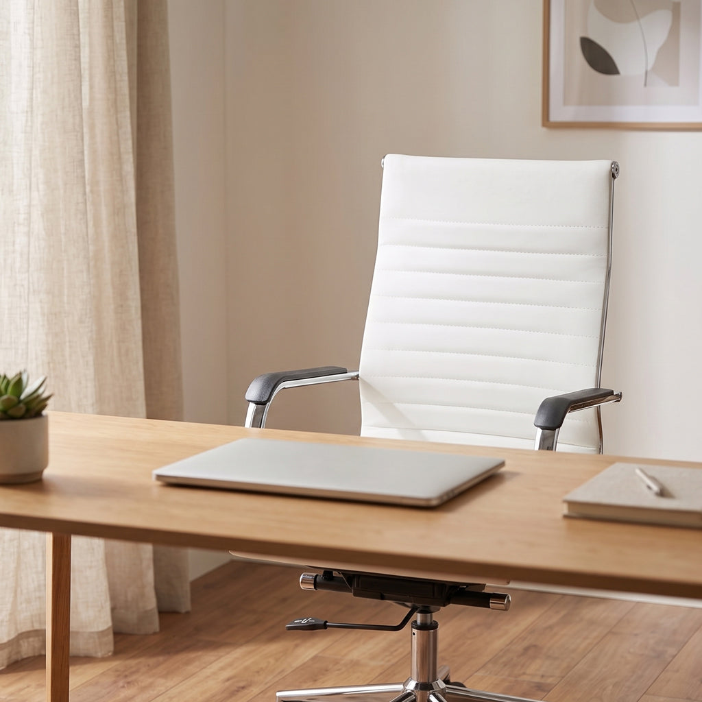 ErgoMax Leather Office Chair, Set of 2 — SE4715