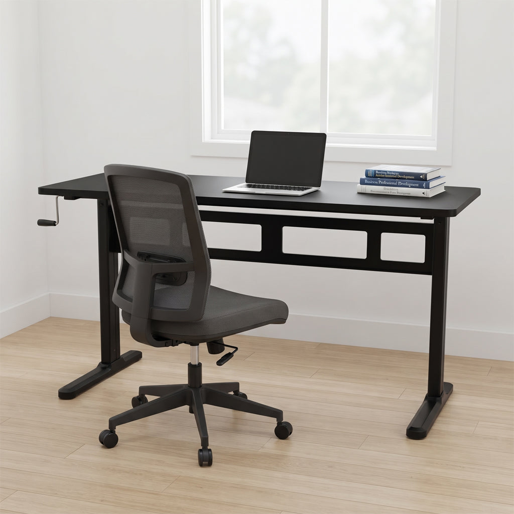 ErgoMax 45-Inch Adjustable Sit-Stand Crank Desk — ABC102BKTT