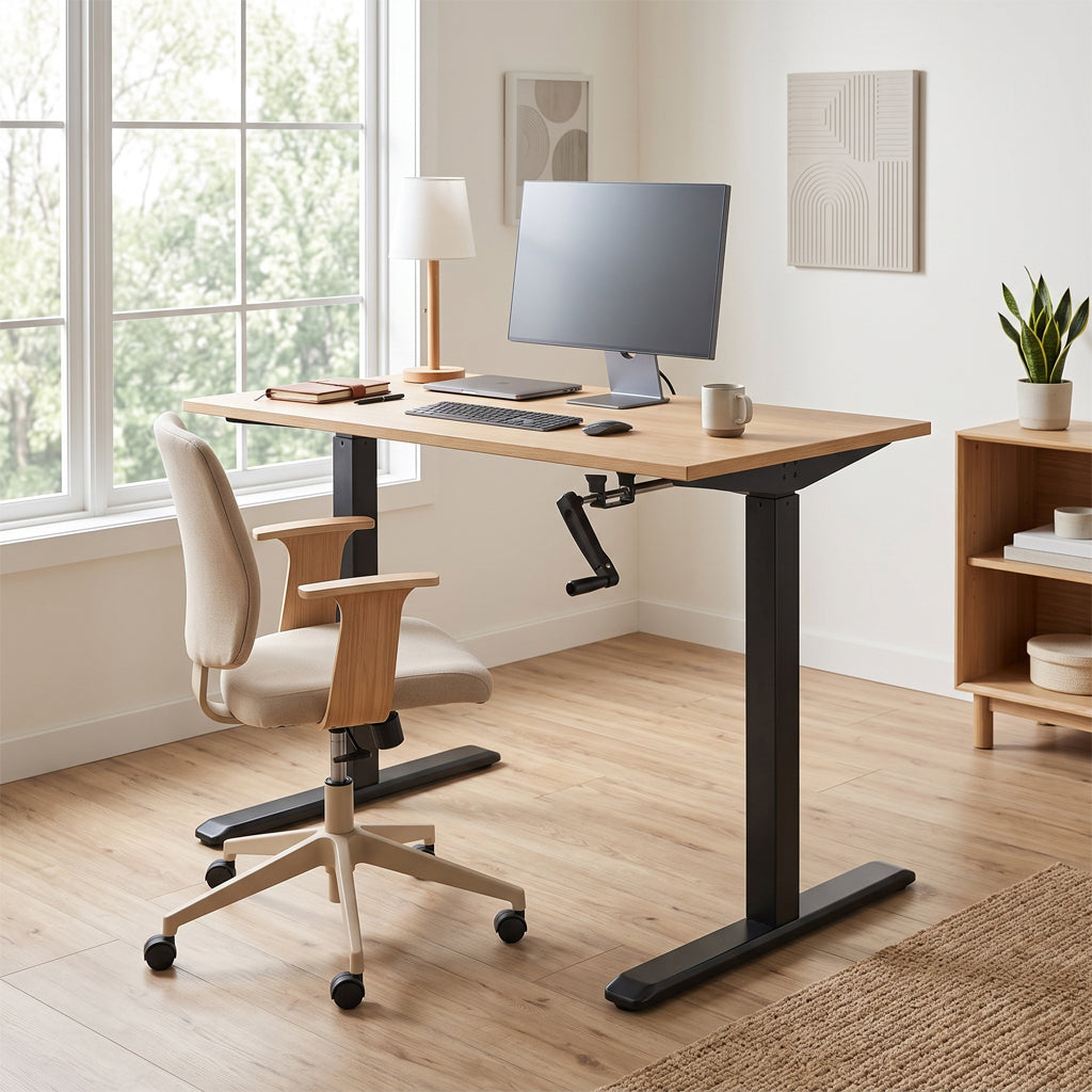 ErgoMax 48.56-Inch Adjustable Crank Desk Frame — ABC256