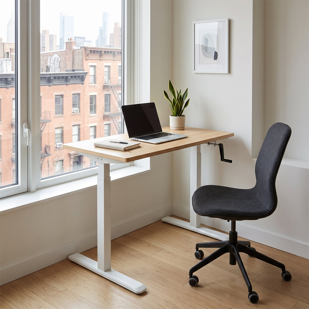 ErgoMax 48.56-Inch Adjustable Crank Desk Frame — ABC256