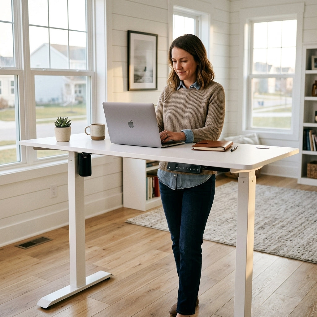 ErgoMax 45-Inch Motorized Sit-Stand Desk — BX4724