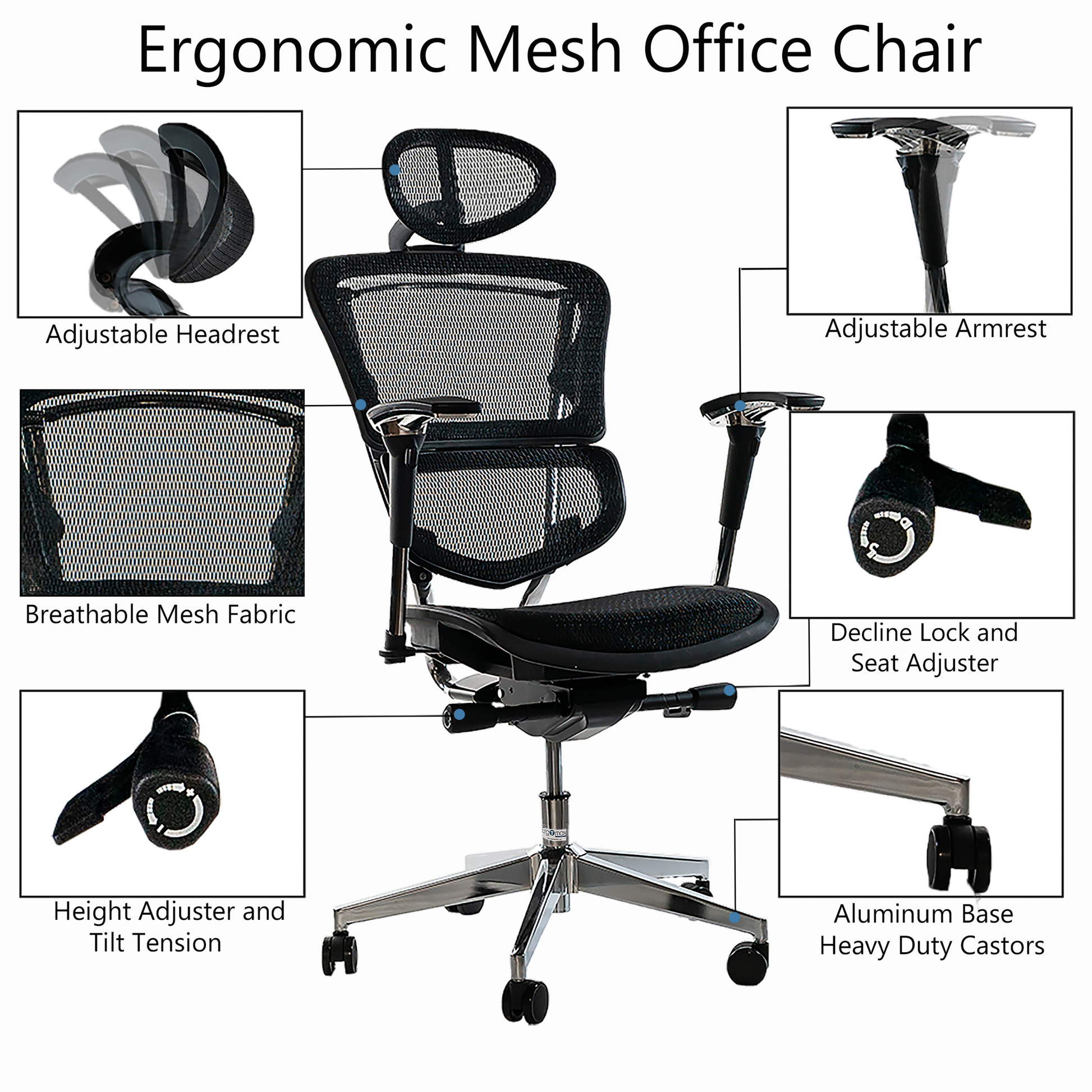 ErgoMax 53" ExeLuxe EXE658BK