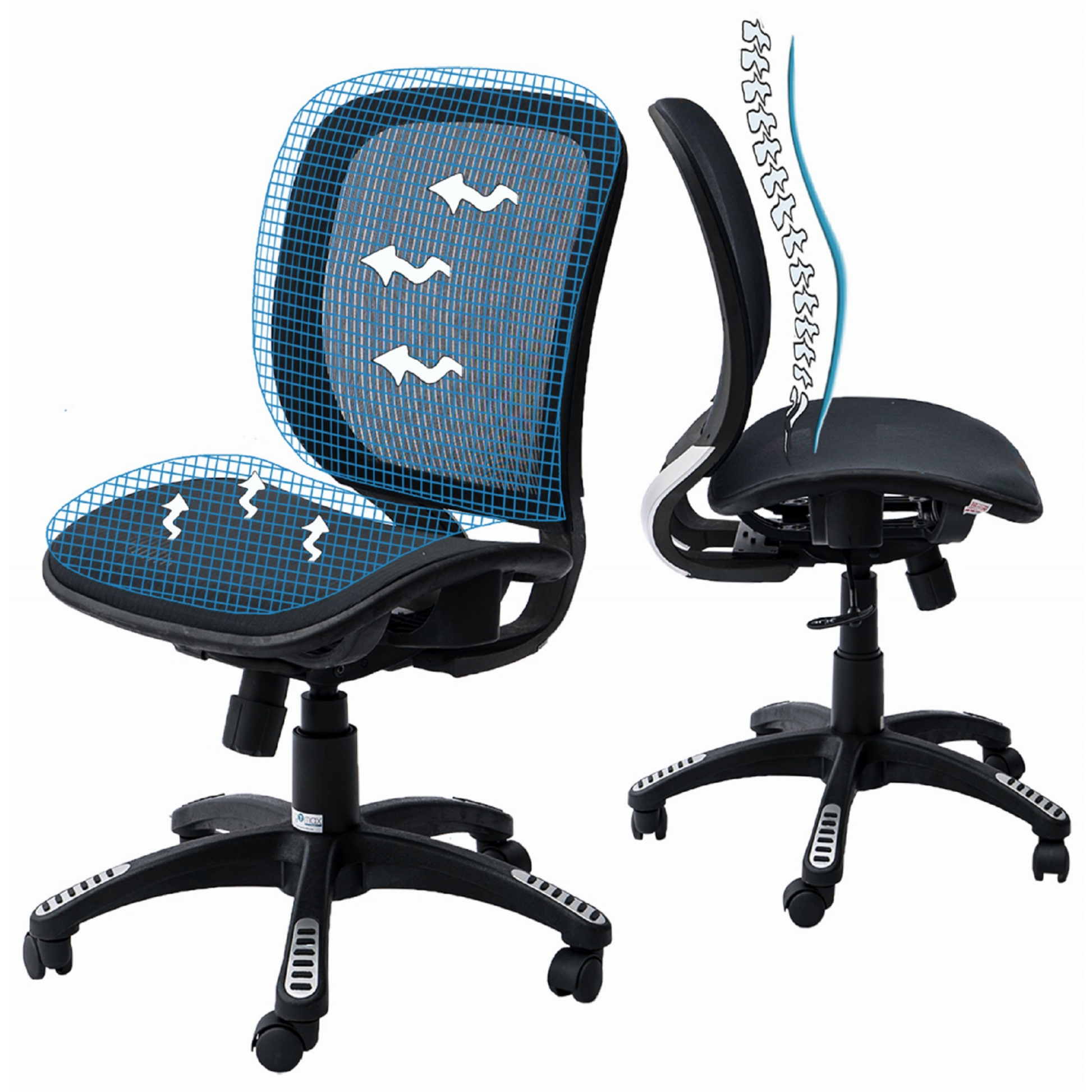 ErgoMax 42" Minimal MSH102BKNA