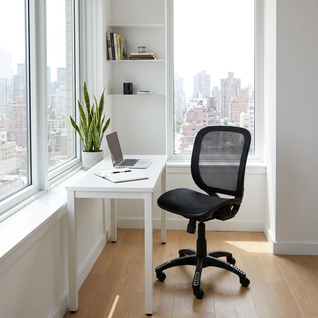 ErgoMax Minimal Ergonomic Mesh Office Chair — MSH102BKNA
