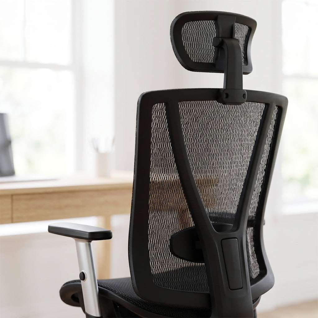 ErgoMax Easy Ergonomic Mesh Office Chair with Headrest — MSH112