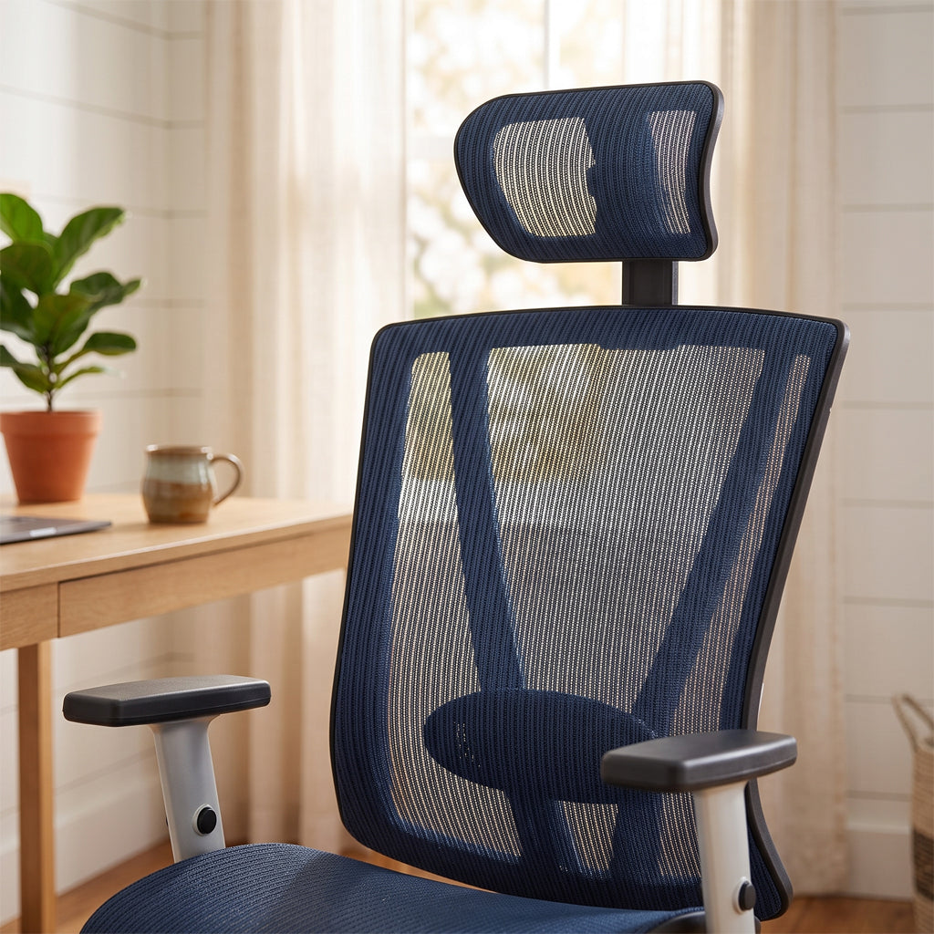 ErgoMax Easy Ergonomic Mesh Office Chair with Headrest — MSH112