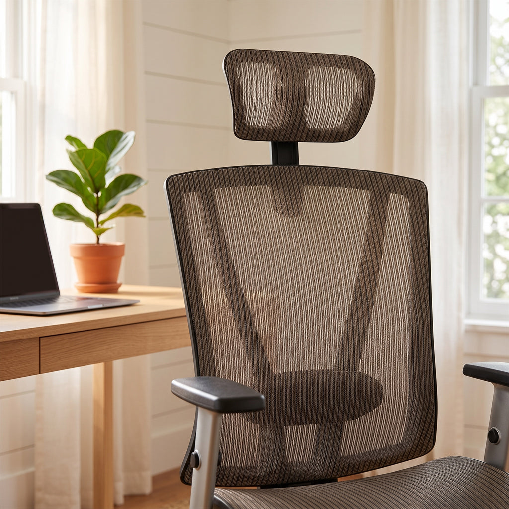 ErgoMax Easy Ergonomic Mesh Office Chair with Headrest — MSH112