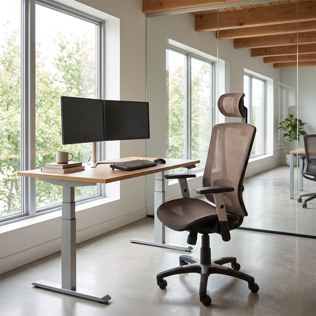 ErgoMax Easy Ergonomic Mesh Office Chair with Headrest — MSH112