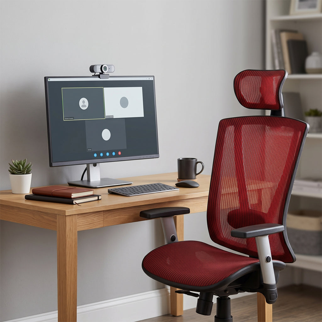 ErgoMax Easy Ergonomic Mesh Office Chair with Headrest — MSH112