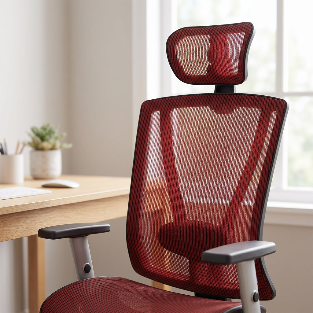 ErgoMax Easy Ergonomic Mesh Office Chair with Headrest — MSH112