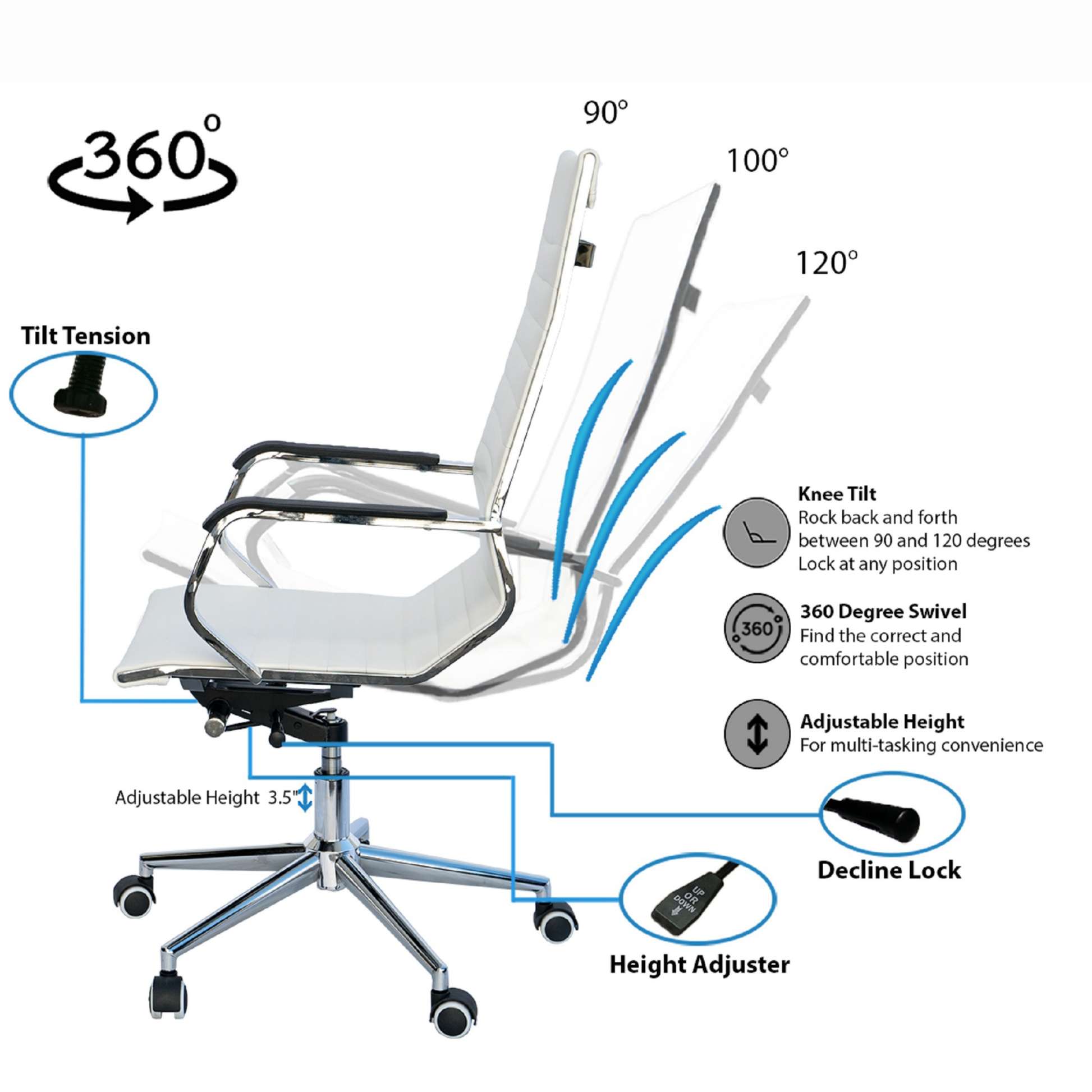 ErgoMax 46" Set 2 Leather SE4715